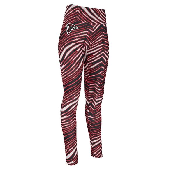 Zubaz NFL Apparel Womens Medium Atlanta Falcons Zebra Print Legging NWOT - Picture 1 of 2